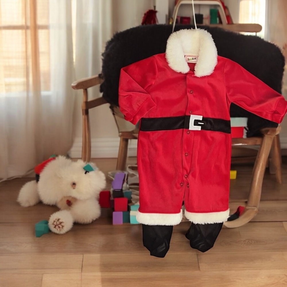NBW Scooter Santa Suit One Piece 3- 6M